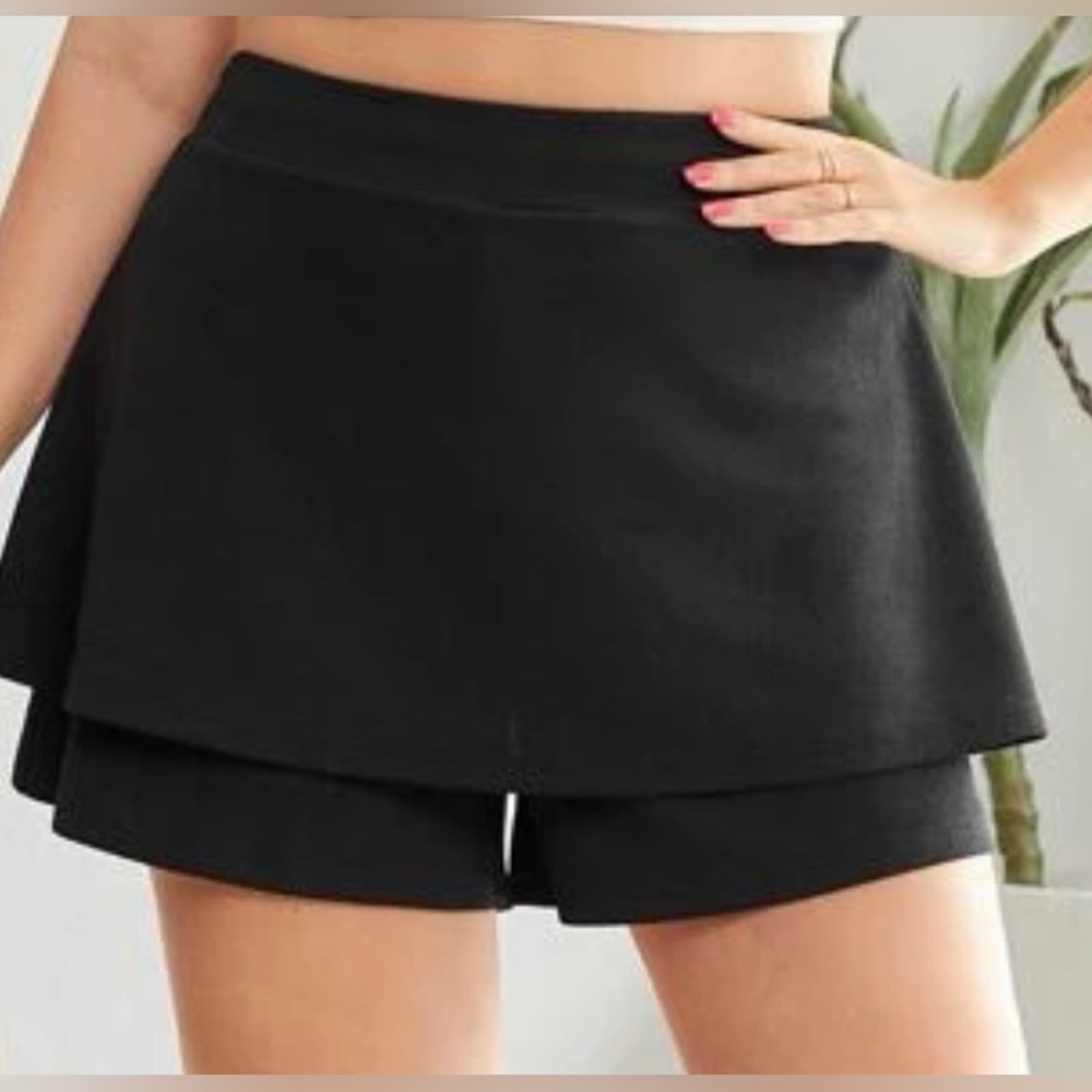 Women’s tiered shorts athletic stretch skort 2X NEW